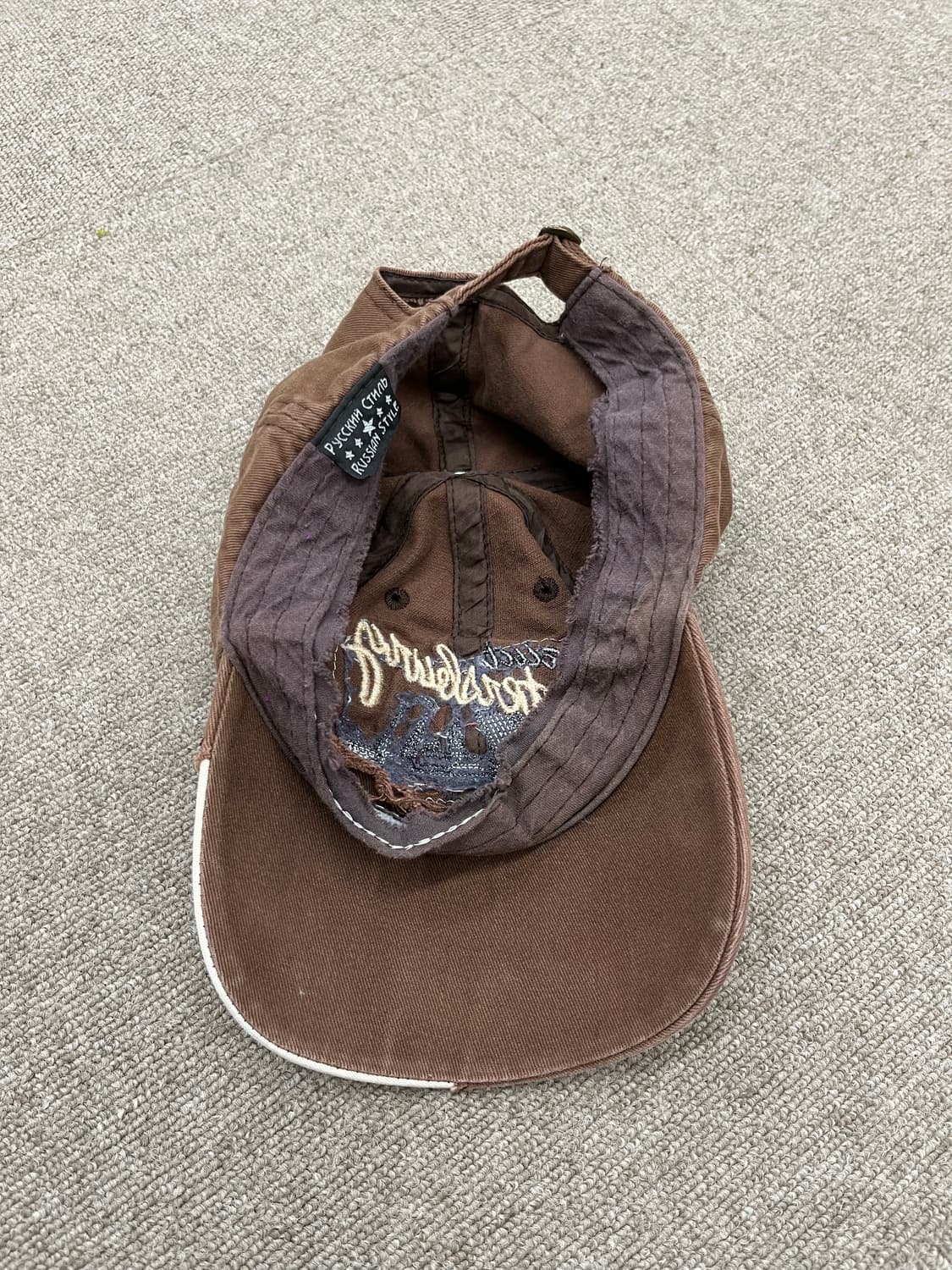 brown vintage cap 상품이미지5