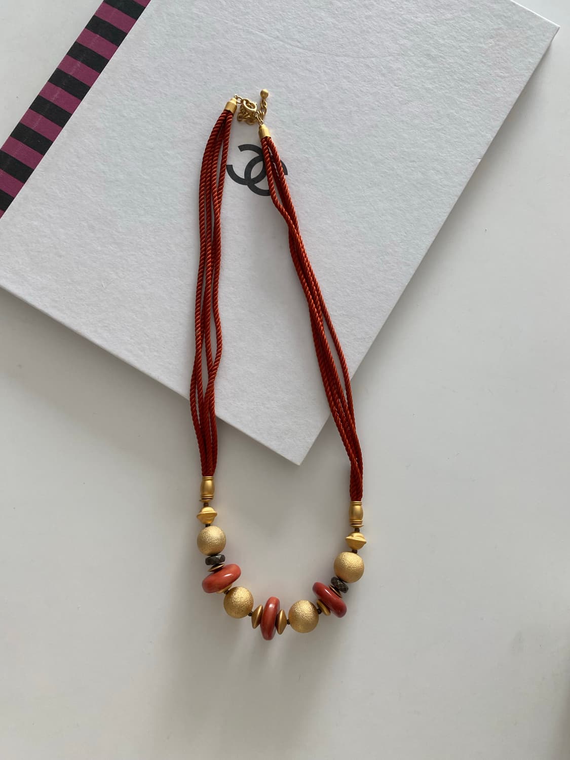 Y2k 빈티지 로프 비즈 목걸이 상품이미지2