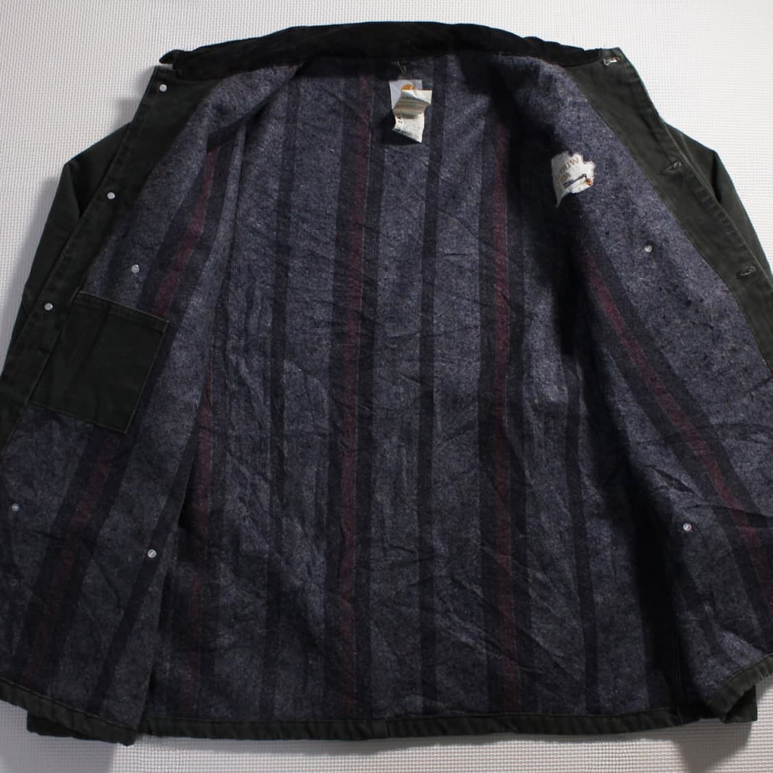 90's Carhartt 칼하트 MOS 모스그린 덕 디트로이트 워크자켓 상품이미지4