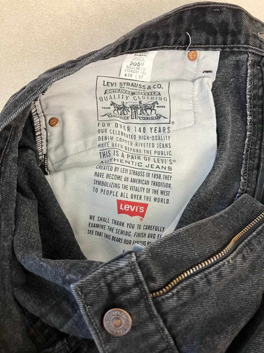 90s Levi’s black 505 (USA) 상품이미지8