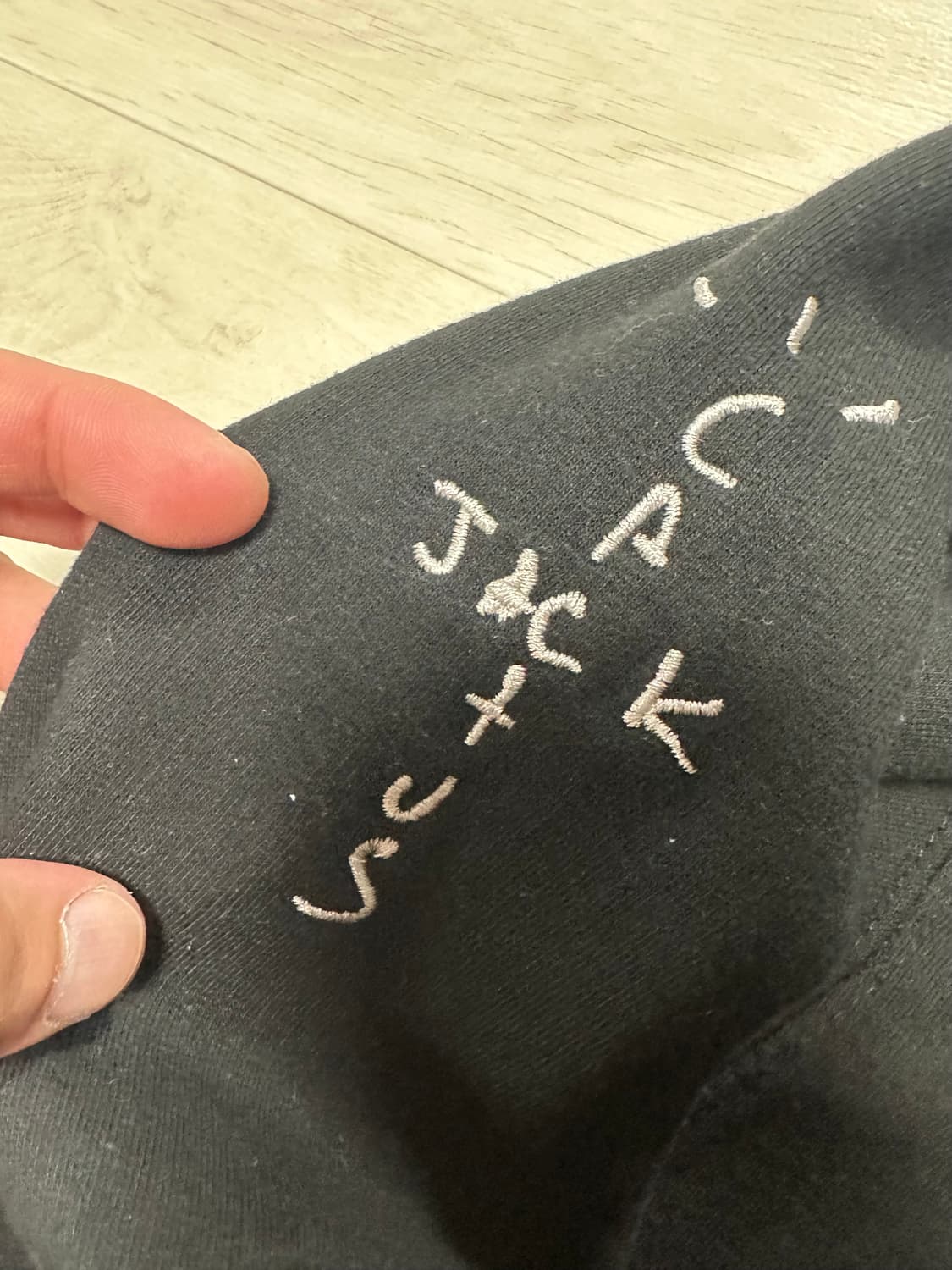 네이버후드 x 트레비스스캇 후드 블랙 XL 상품이미지4