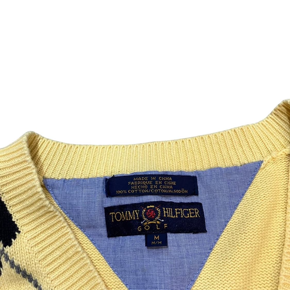 타미힐피거 아가일 니트 베스트 상품이미지7