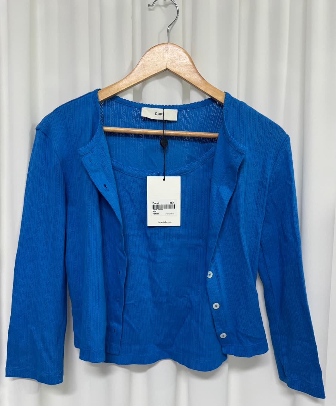 [새상품] Dunst 던스트 크로셰 가디건 나시 SET 상품이미지2