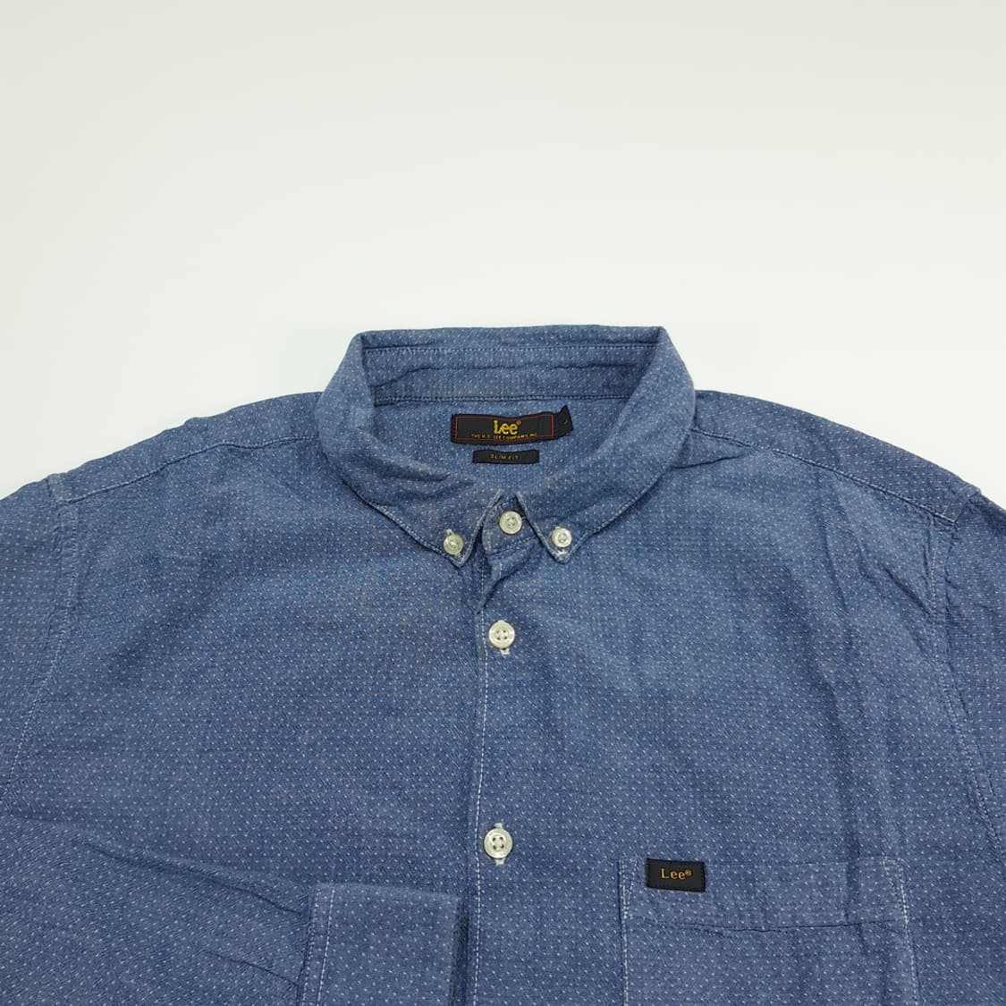 CN680 L LEE 리 블루 도트 슬림핏 긴팔 셔츠 남방 상품이미지3