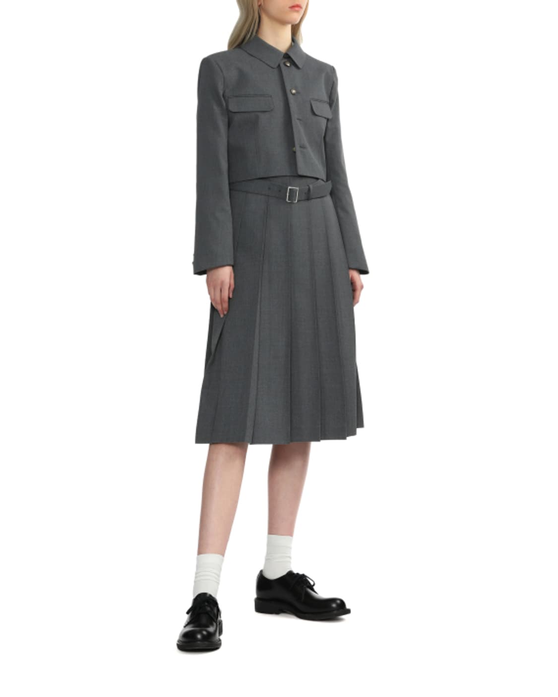 새상품 꼼데가르송 걸 크롭 셔츠블레이져 XS 상품이미지6