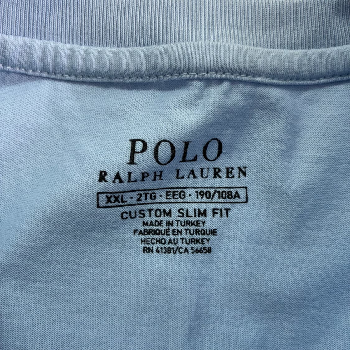 Polo  폴로 랄프로렌 자수 라이트블루 반팔 티셔츠  상품이미지3