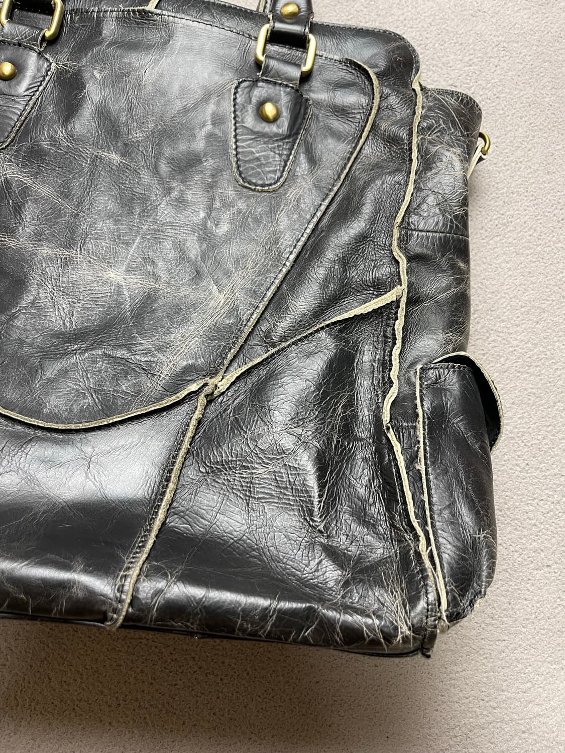 CONNIE LINE 빈티지 소가죽가방 - 숄더백 상품이미지5