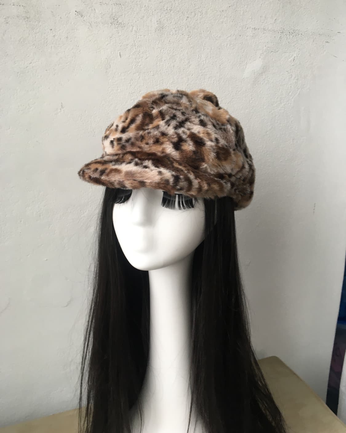 leopard pattern pom cap 상품이미지2