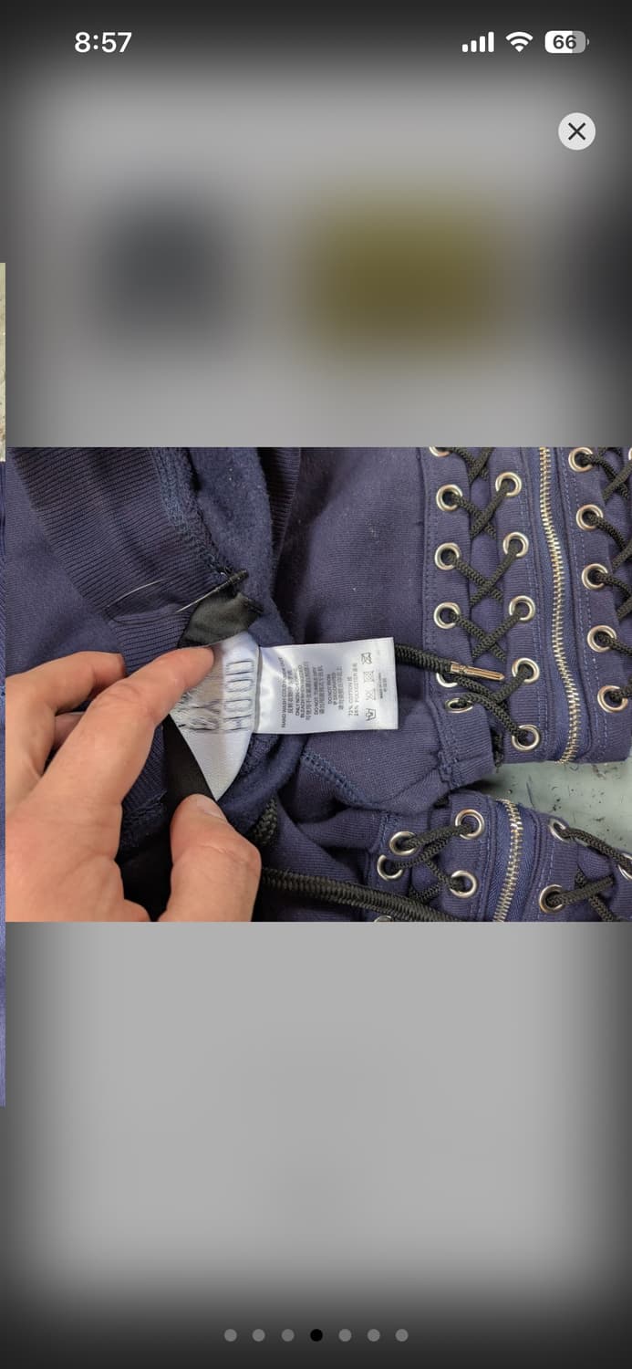 Hood by air 14fw zipoff laced sweatpants 상품이미지5