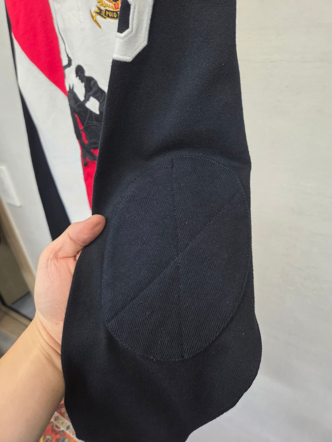 폴로랄프로렌 엘보우패치 빅로고 럭비 카라긴팔 Lg 상품이미지7