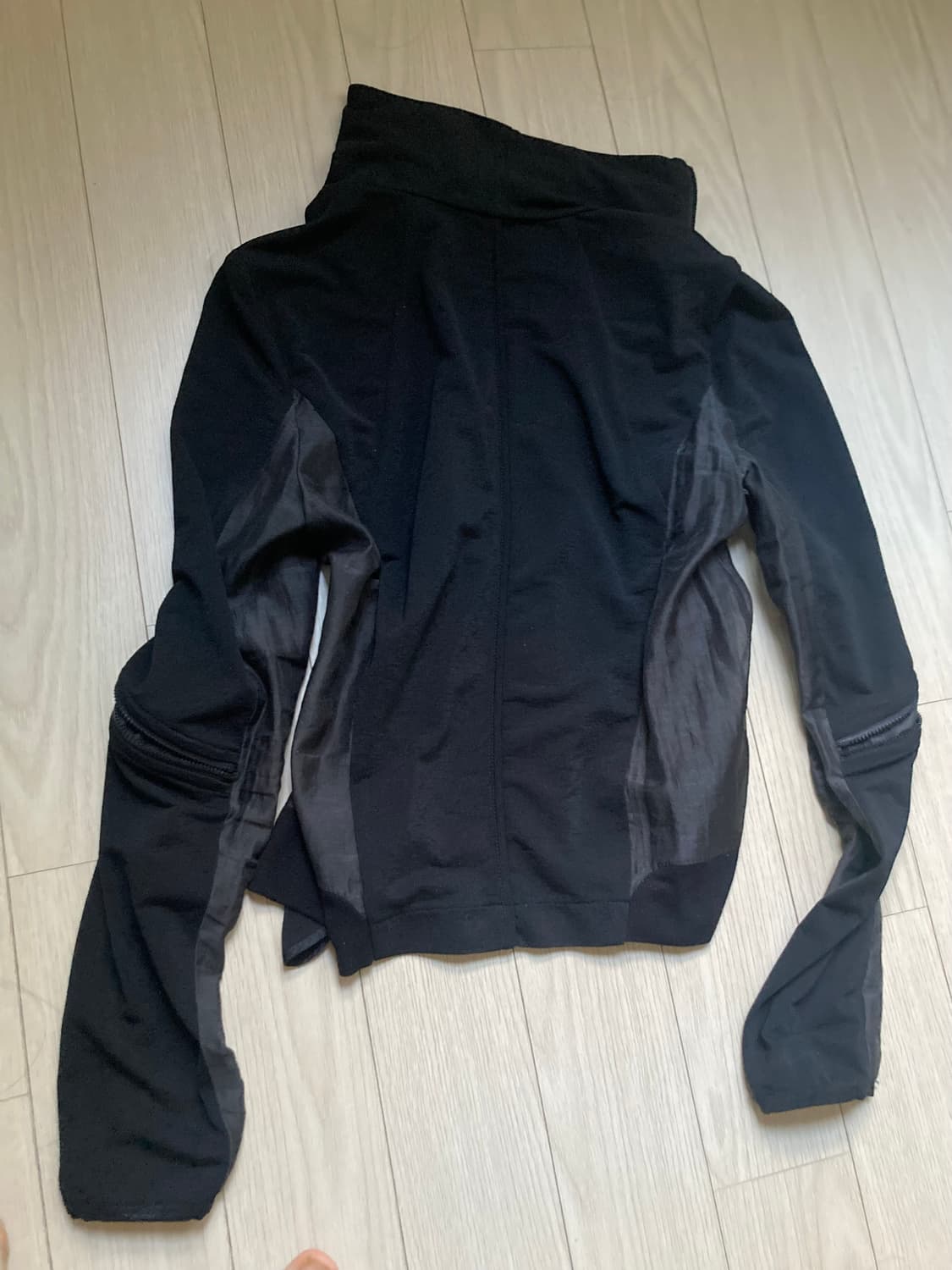 mesh 4 zipper black zipup 상품이미지3