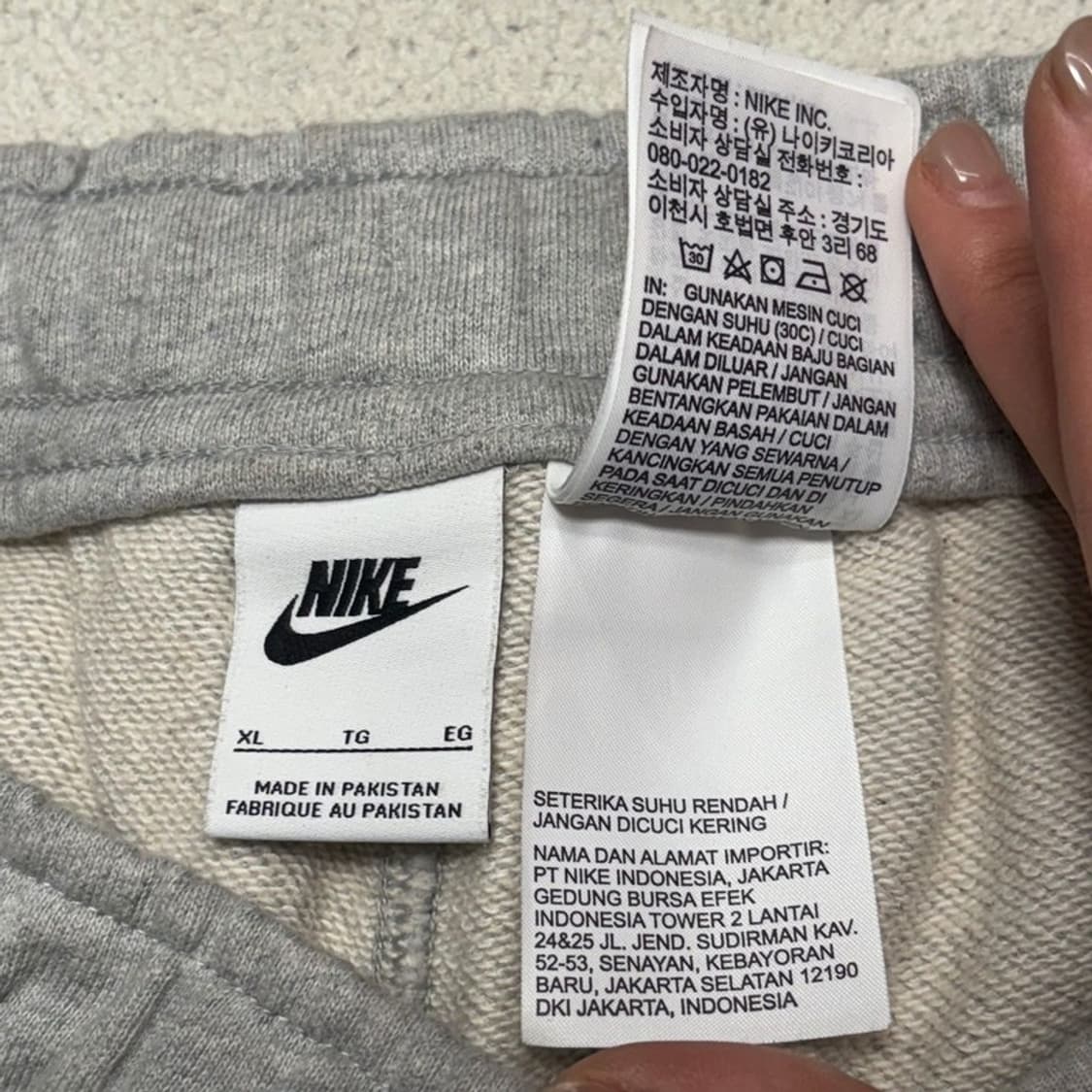 NIKE NSW 트렌드 스니커즈 조거팬츠 그레이 XL 상품이미지7