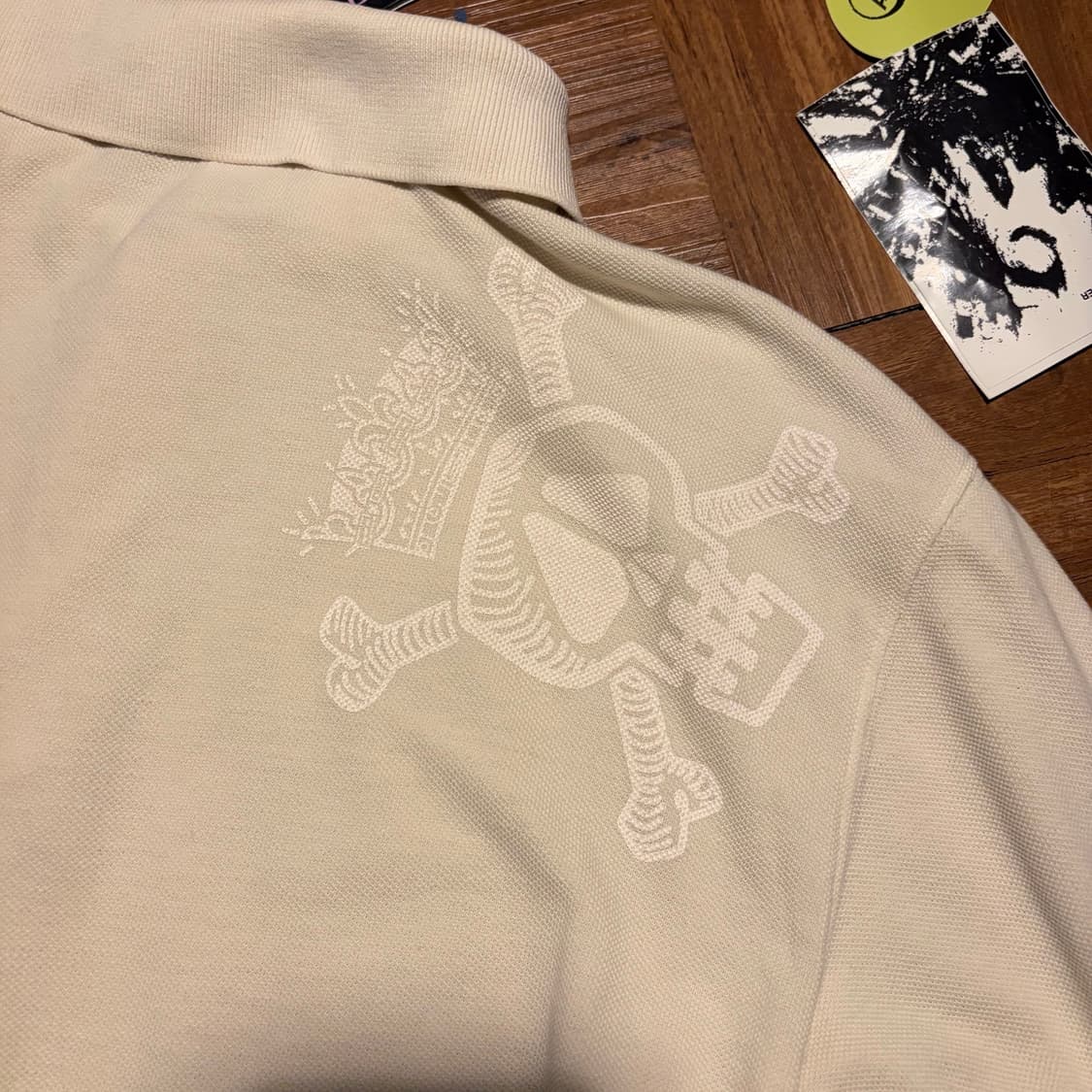 90S STUSSY GEAR 크라운 스컬 폴로 티셔츠 상품이미지1