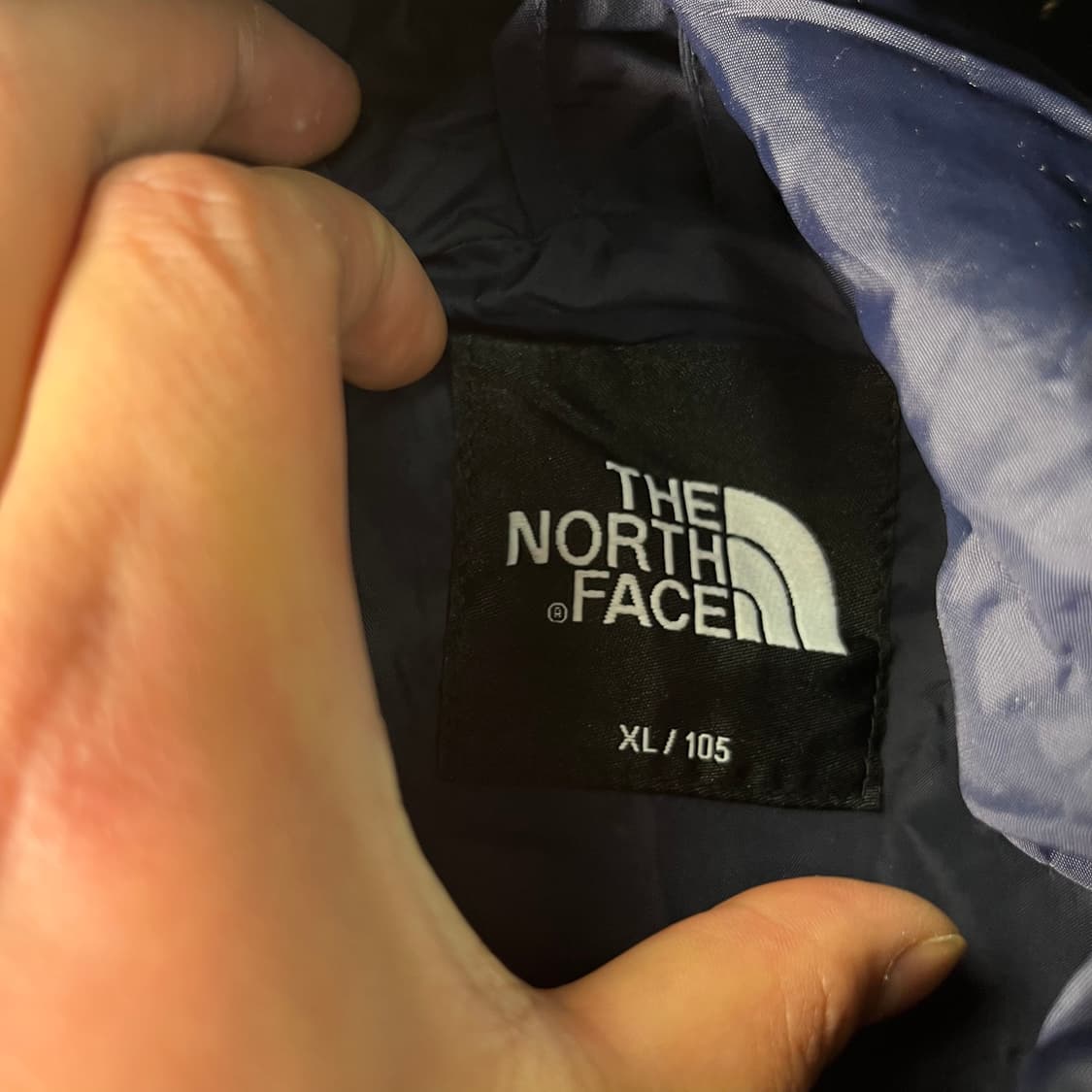 105 노스페이스 사이드로고 네이비 바람막이 자켓 상품이미지5