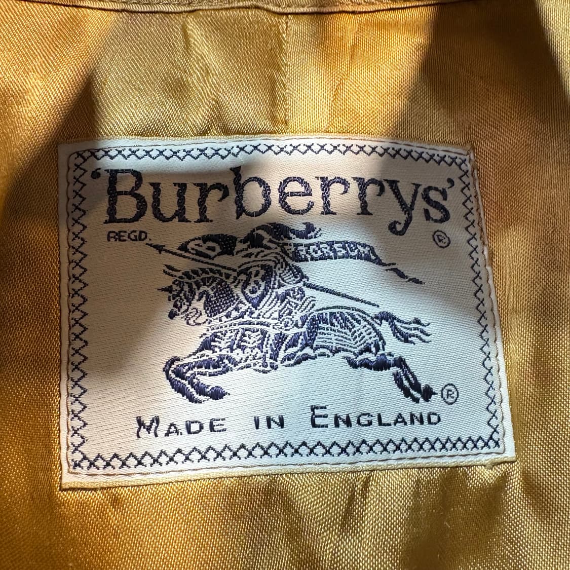 [M] BURBERRY 버버리 빈티지 블랙 더블 트렌치 코트 상품이미지6