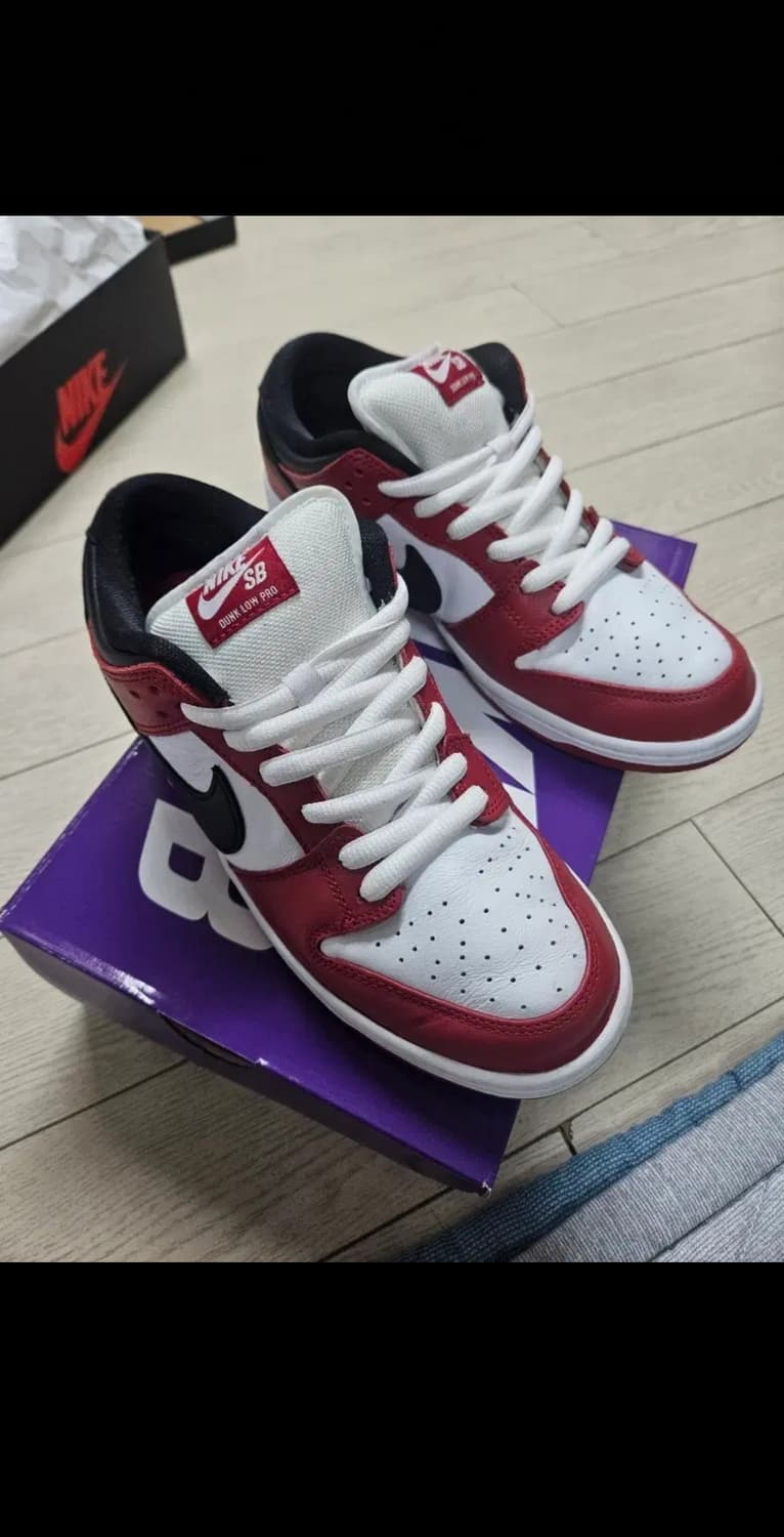 직거래시(13만)나이키 SB 덩크 로우 시카고 260mm 상품이미지1