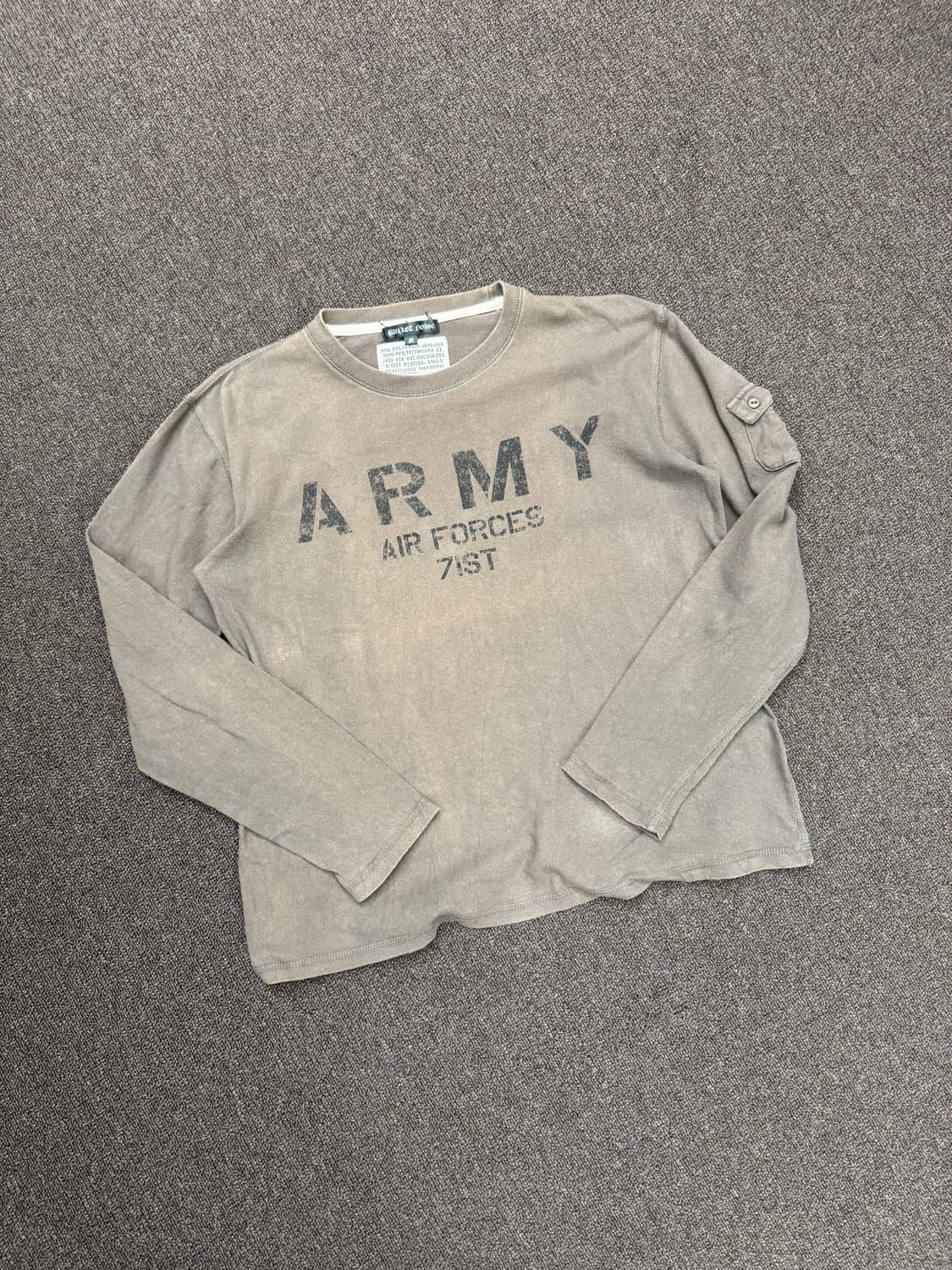 M)Japanese vintage ARMY 프린팅 포켓 롱슬리브 상품이미지1