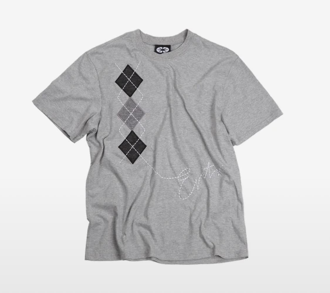 이알티알 Argyle T-Shirt Grey 상품이미지1