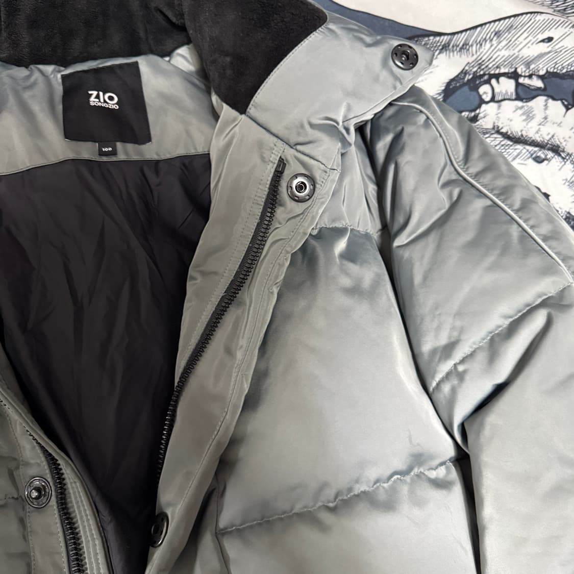 송지오 구스다운 패딩100(L)사이즈(매우이쁜핏) 상품이미지3