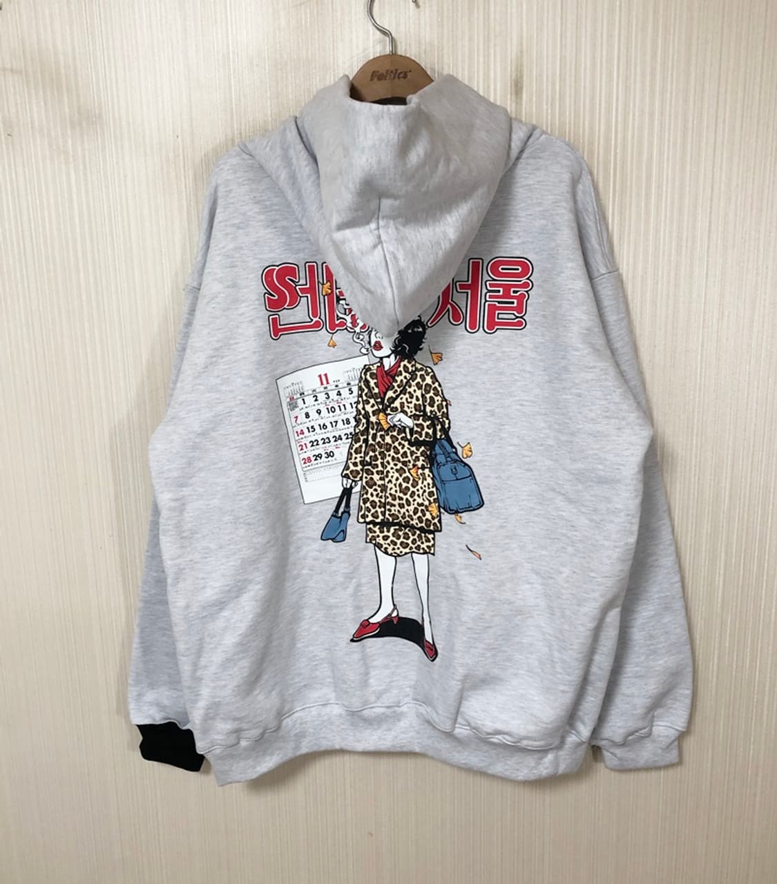 썬데이서울 그래픽후디/기모후드티 XL 상품이미지8