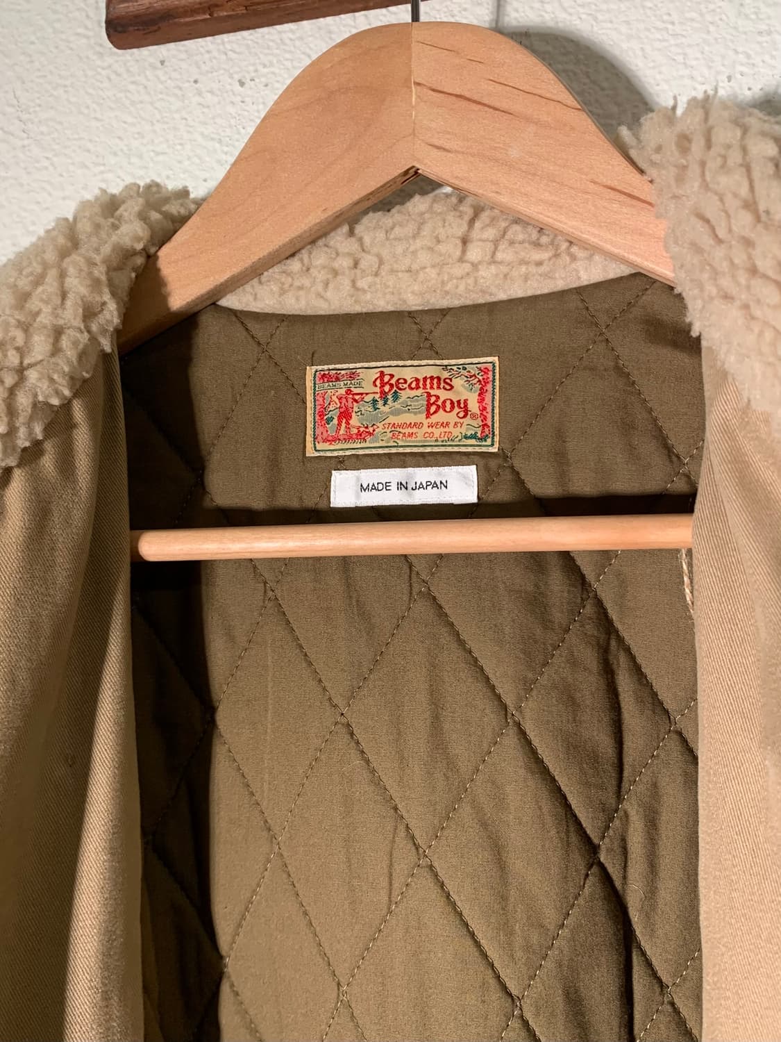 빔즈보이 보아 피코트 베이지 자켓 상품이미지3