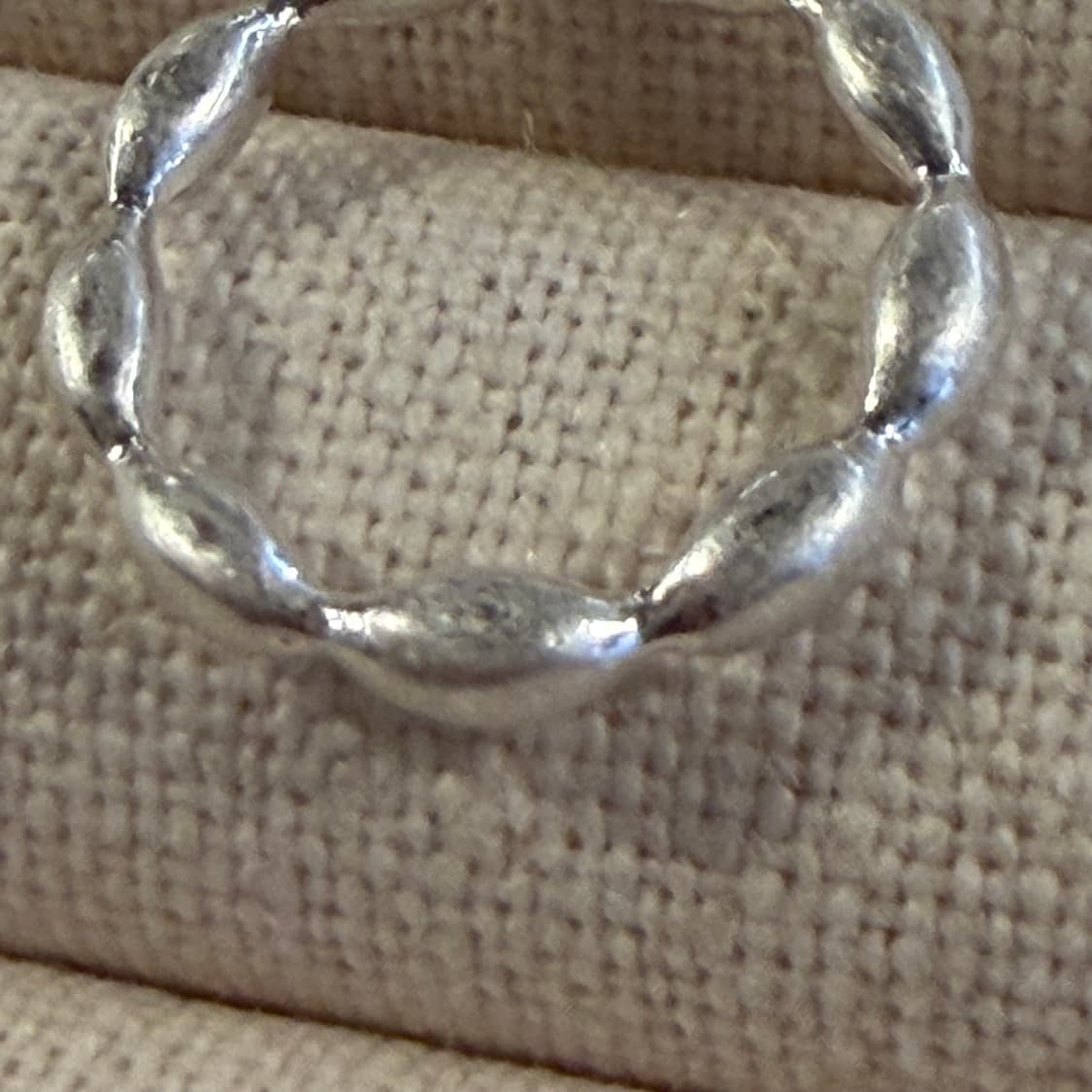 새상품 여성 신주 은도금 쌀알 반지 상품이미지5