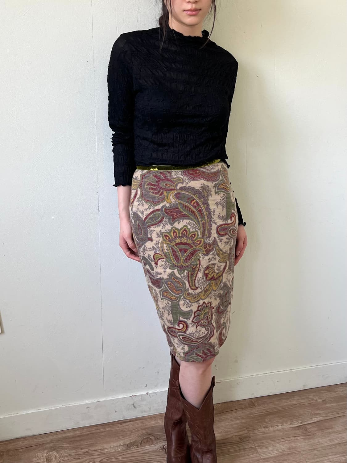 GRACE 페이즐리 미디스커트 상품이미지6