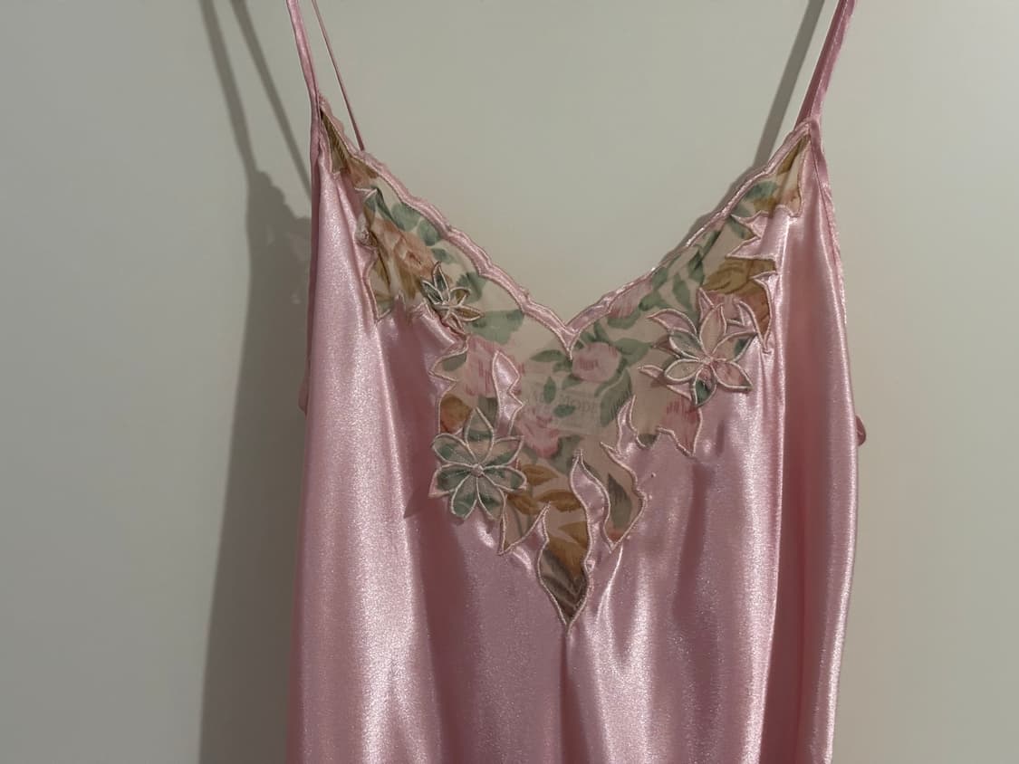 빈티지 슬립 드레스 핑크  상품이미지3