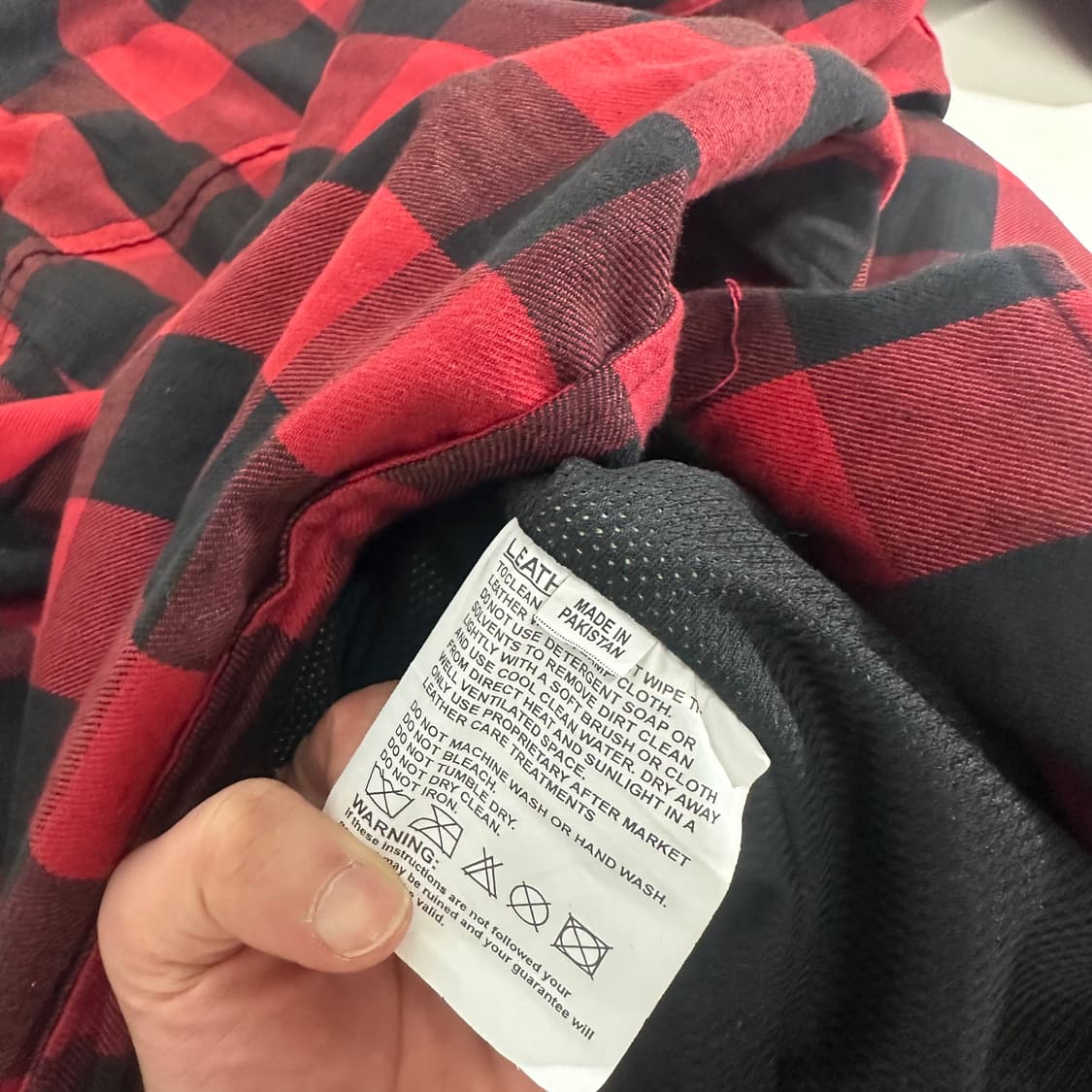 L MOOEKA 바둑판체크 팔꿈치패드 바이크자켓 상품이미지7