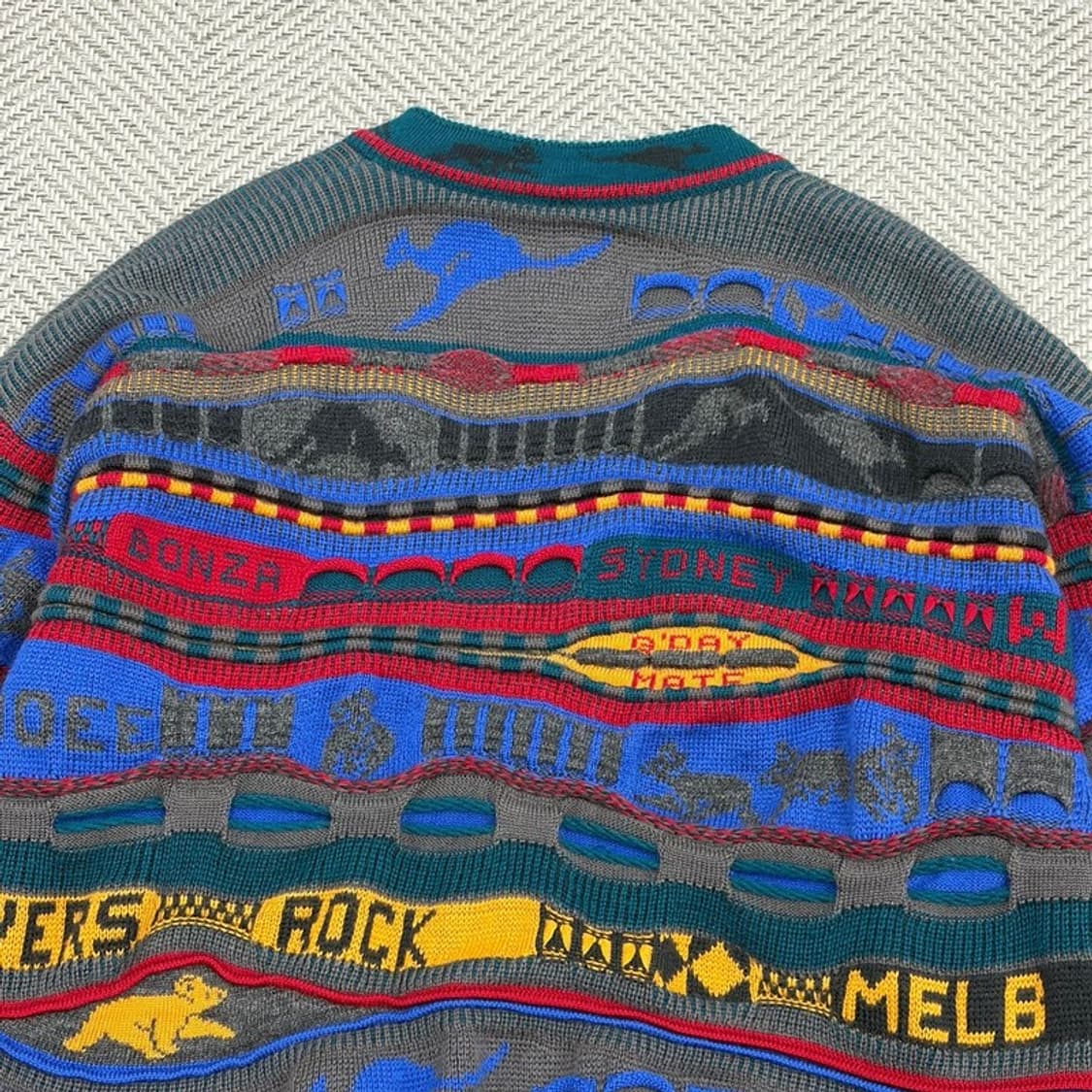 오스트레일리아 울 케이블 가디건 v2080 상품이미지4