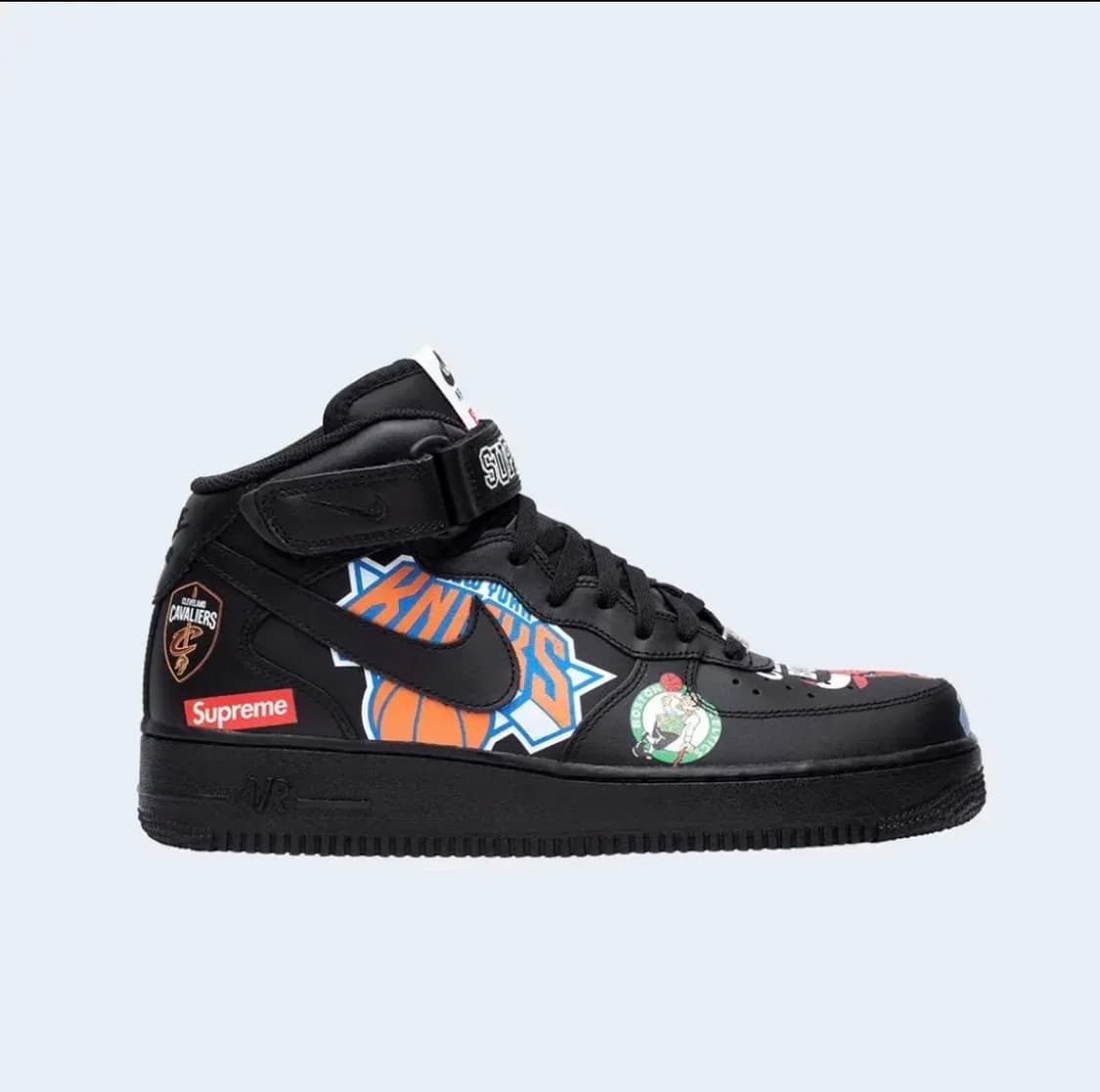 슈프림 에어포스1 미드 NBA 블랙 (255) 상품이미지1