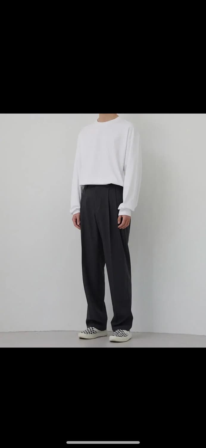 주앙옴므 투플리츠 와이드 슬랙스 s 28-29 상품이미지1