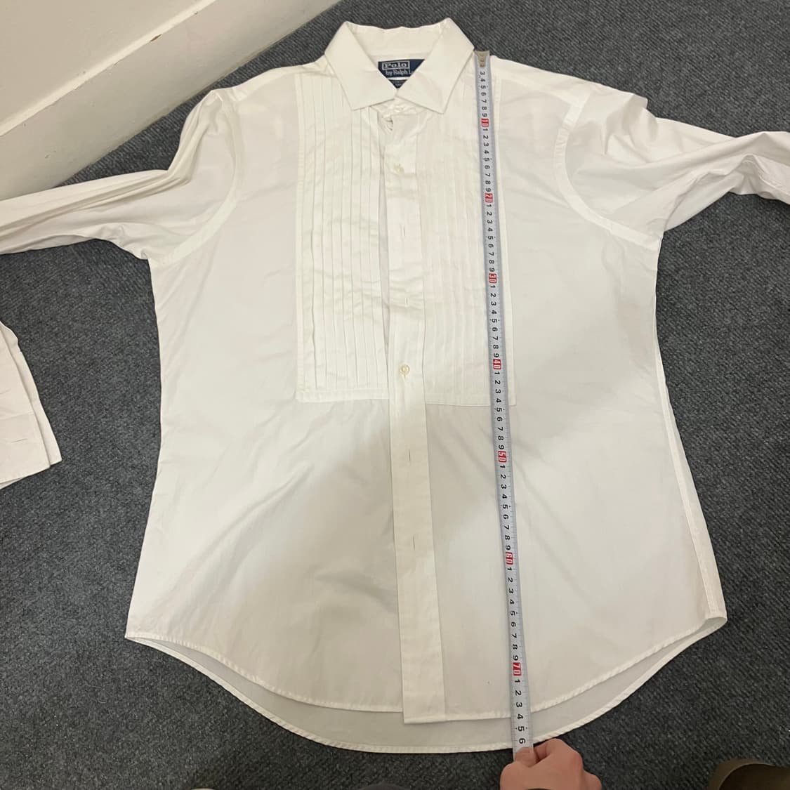 N174 폴로 핀턱 포멀 셔츠 화이트 상품이미지7