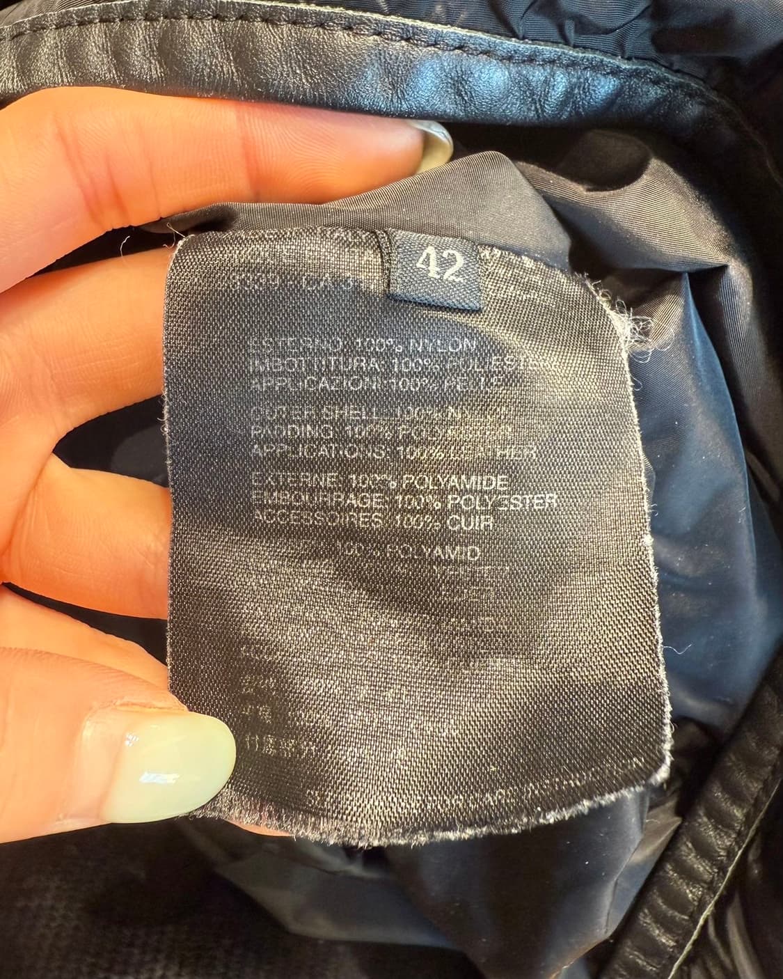 프라다 블랙 나일론 자켓  상품이미지10