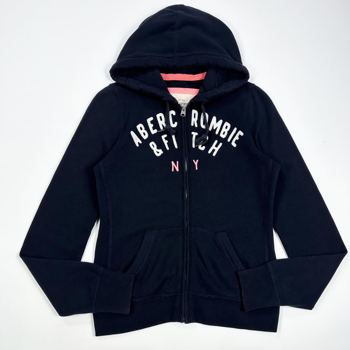 아베크롬비 오리지널 y2k 여성 슬림핏 후드집업 블랙 S 상품이미지1