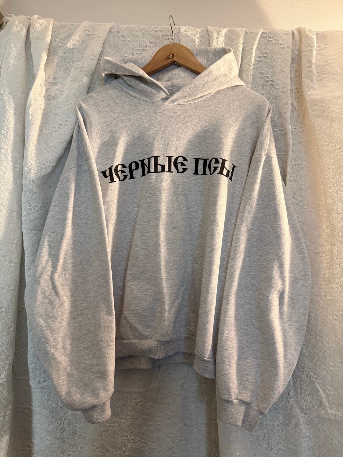 이지 x 고샤 루브친스키 YZY 블랙 독스 후드 헤더 그레이 상품이미지1