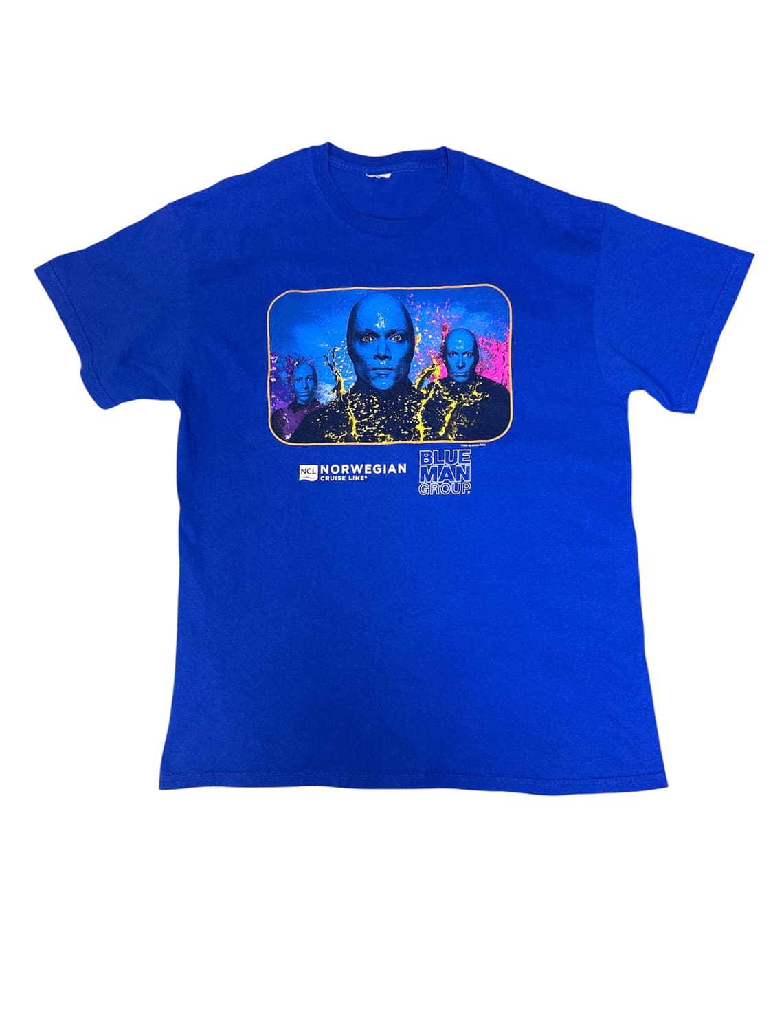 빈티지 00s 블루맨그룹 BLUE MAN GROUP 프로모션 티셔츠 L 상품이미지1