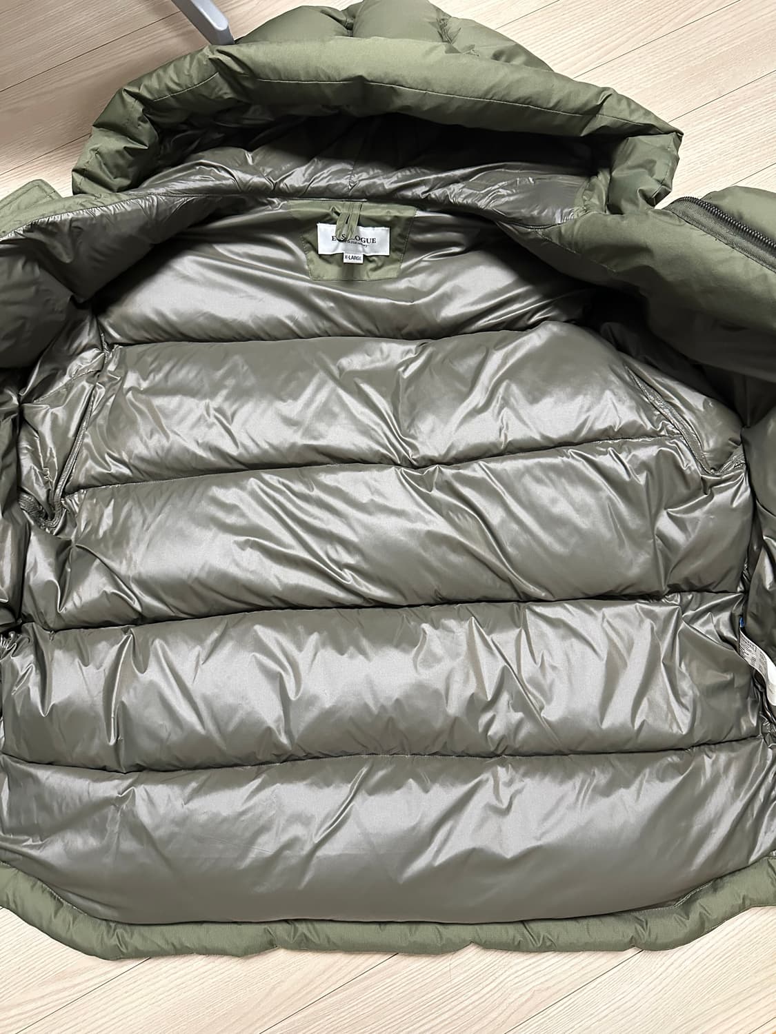 이스트로그 raf 라프 다운 패딩 (올리브 카키) XL 판매 상품이미지8