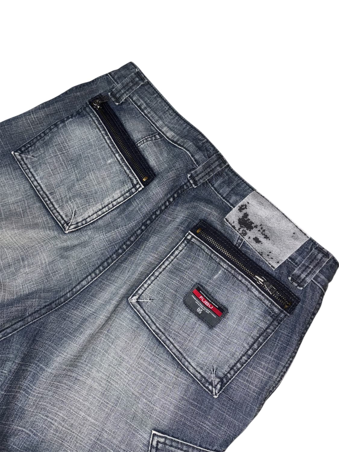 [FUBU] 빈티지 푸부 워싱 바이크 데님 팬츠 M 상품이미지4