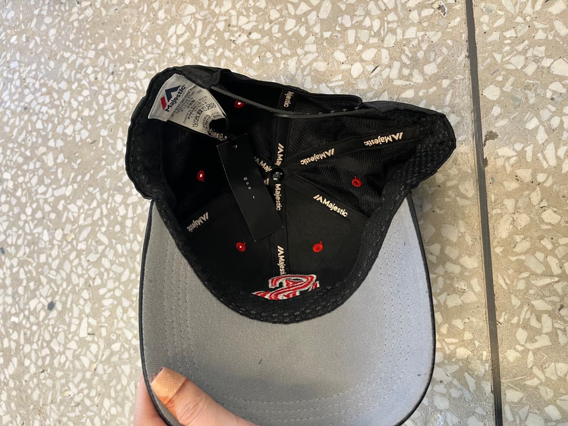 Vintage Black Red Emblem Baseball Cap 상품이미지5