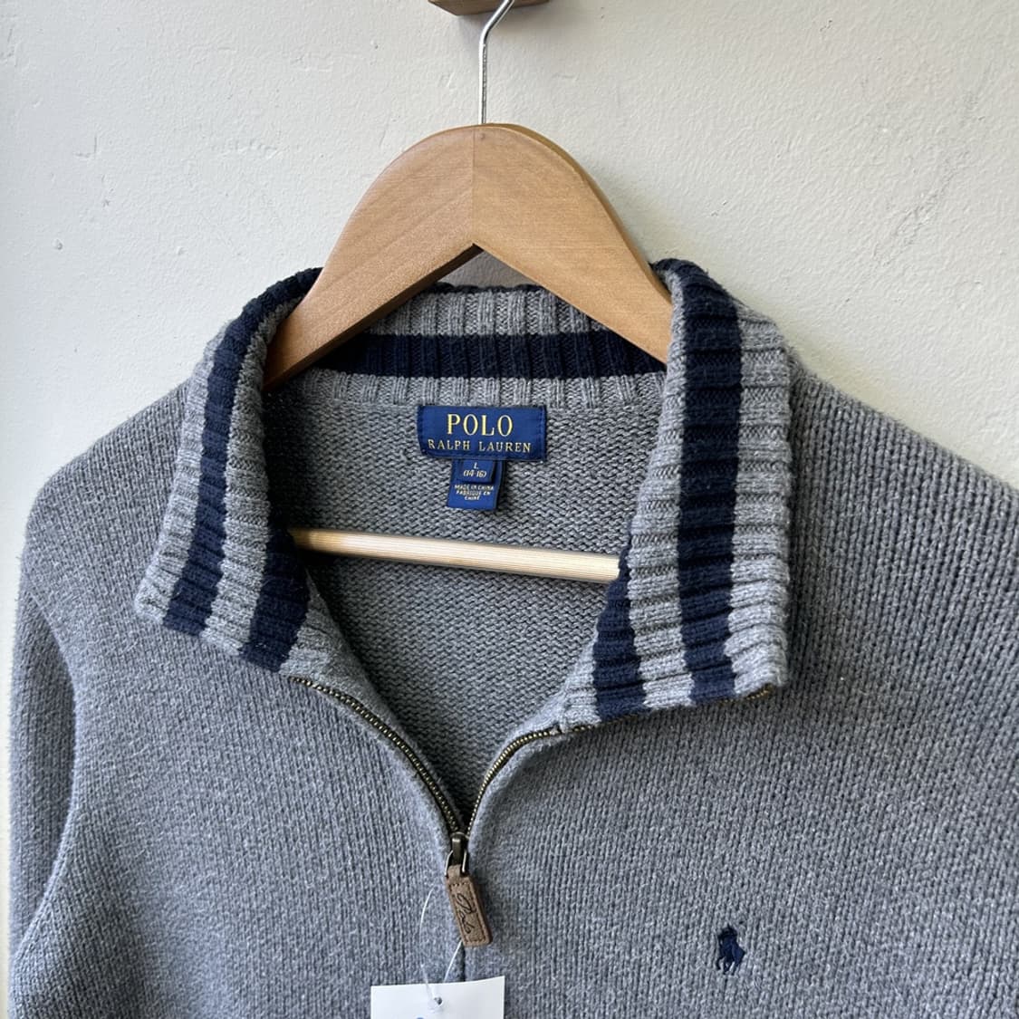 15573 - 폴로 랄프로렌 그레이 니트 집업 상품이미지3