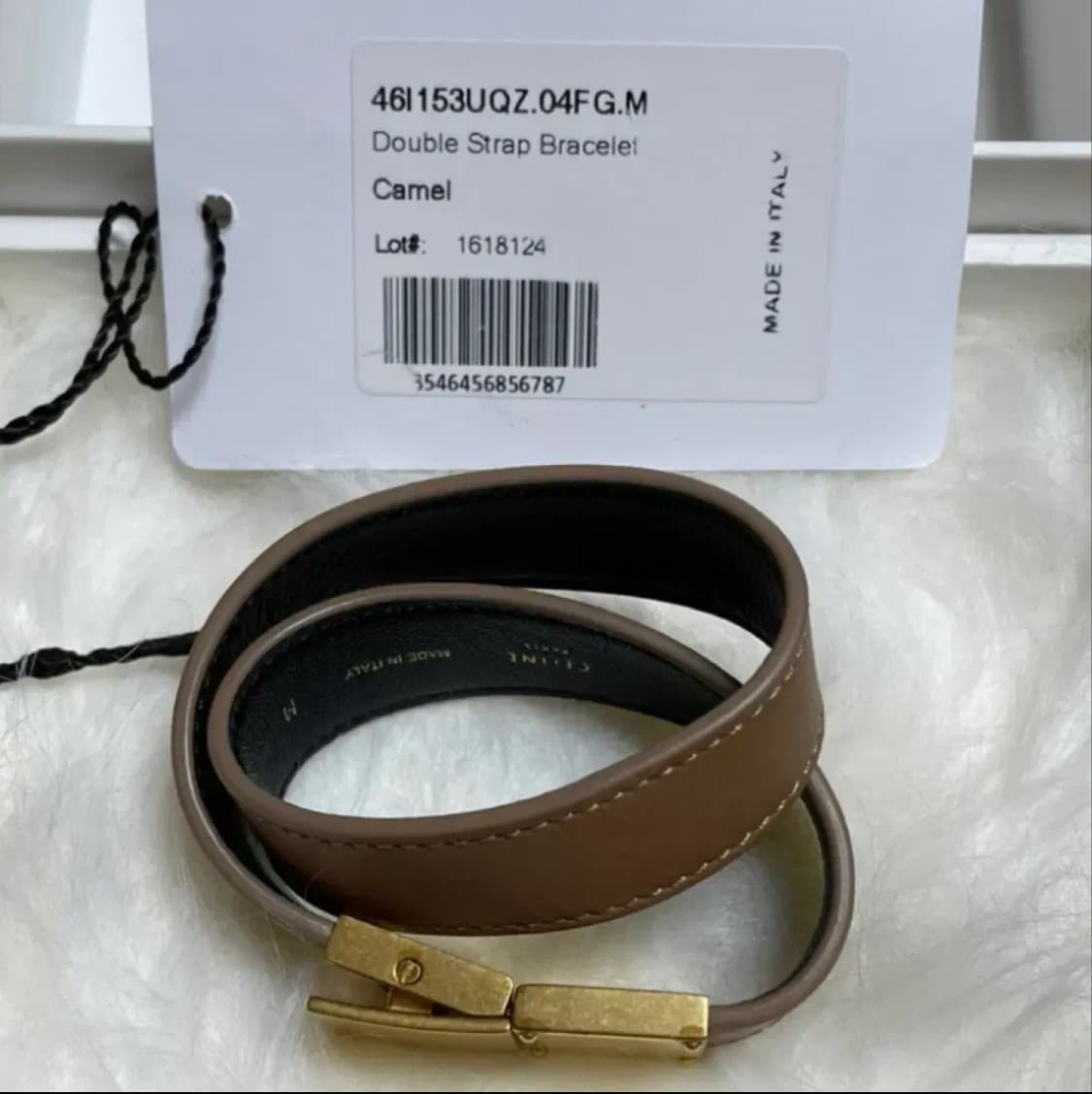 셀린느 더블스트랩 팔찌 카멜 상품이미지5