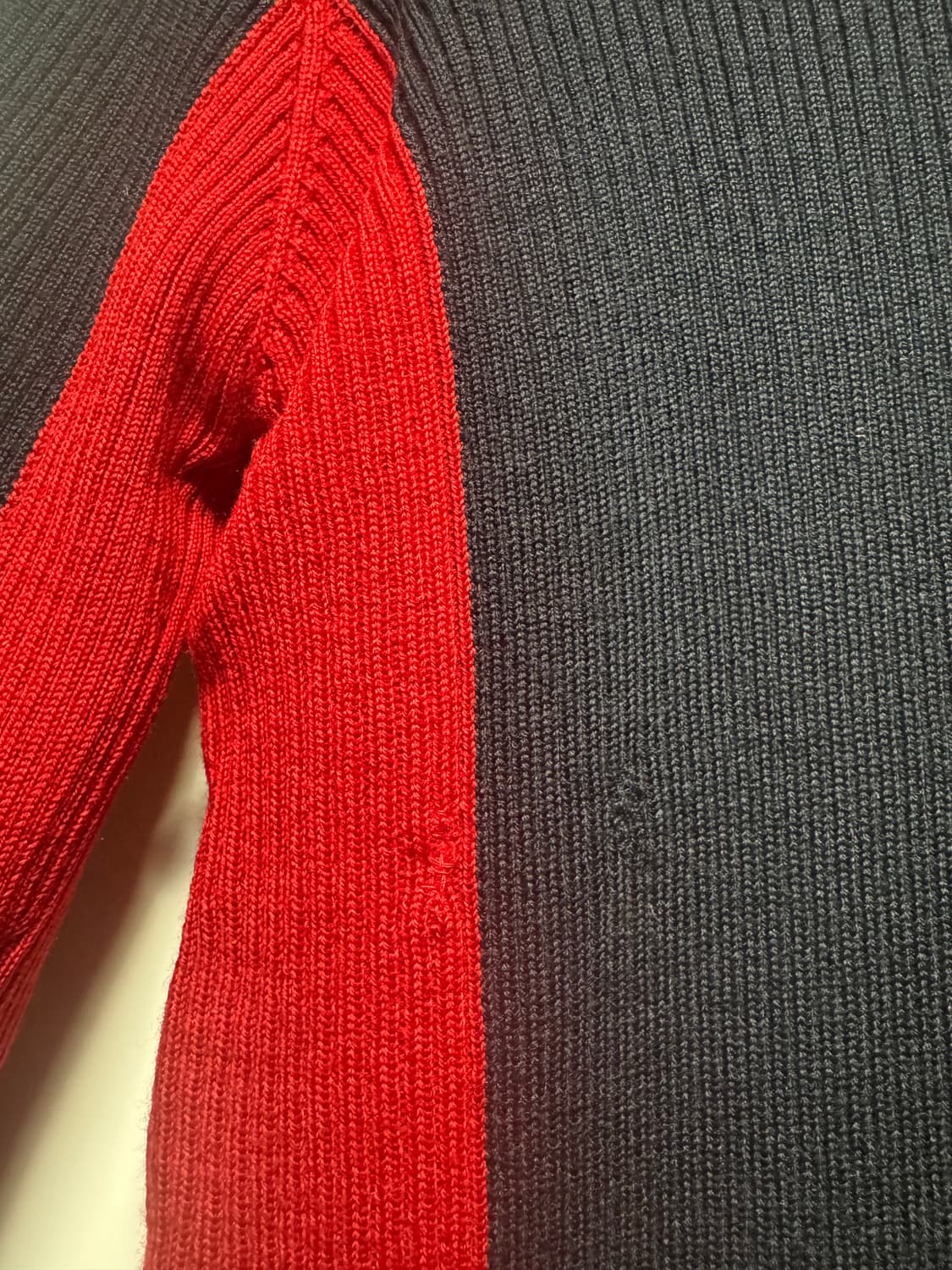 90s 돌체앤가바나 이중 니트 집업 상품이미지6