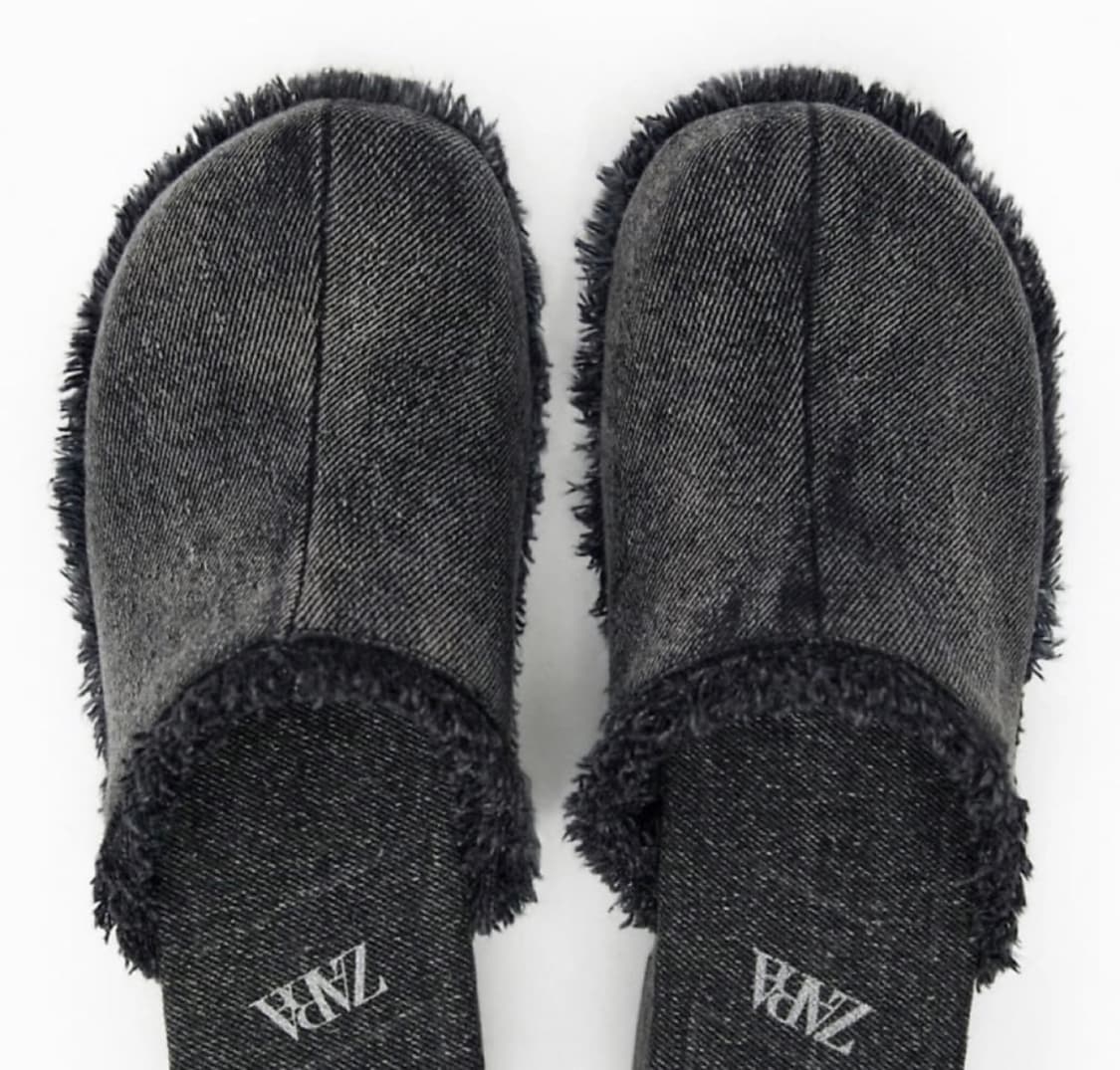 (새상품) 자라 데님 클로그 240 상품이미지2