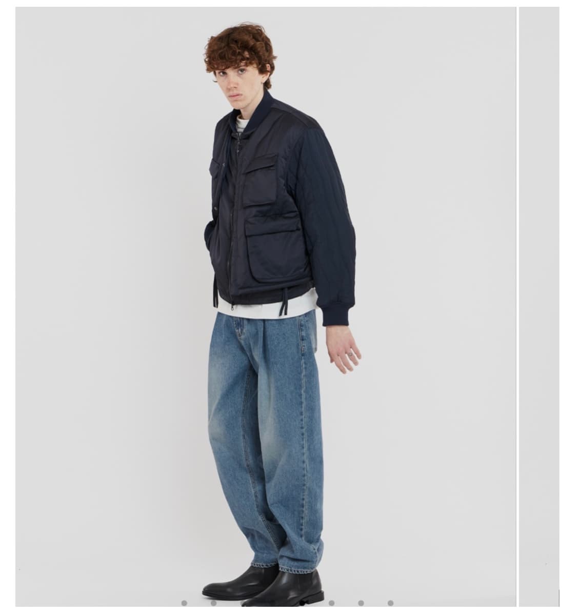 언어펙티드 padded layered flight jacket 상품이미지4