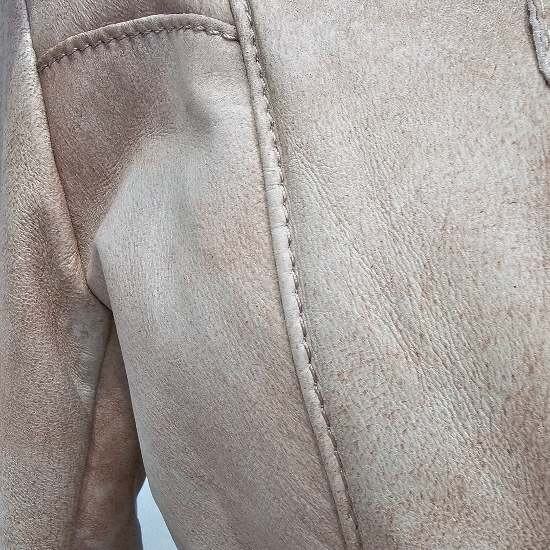 핑크 양가죽 렉스 토끼털 퍼 여성 무스탕 상품이미지10