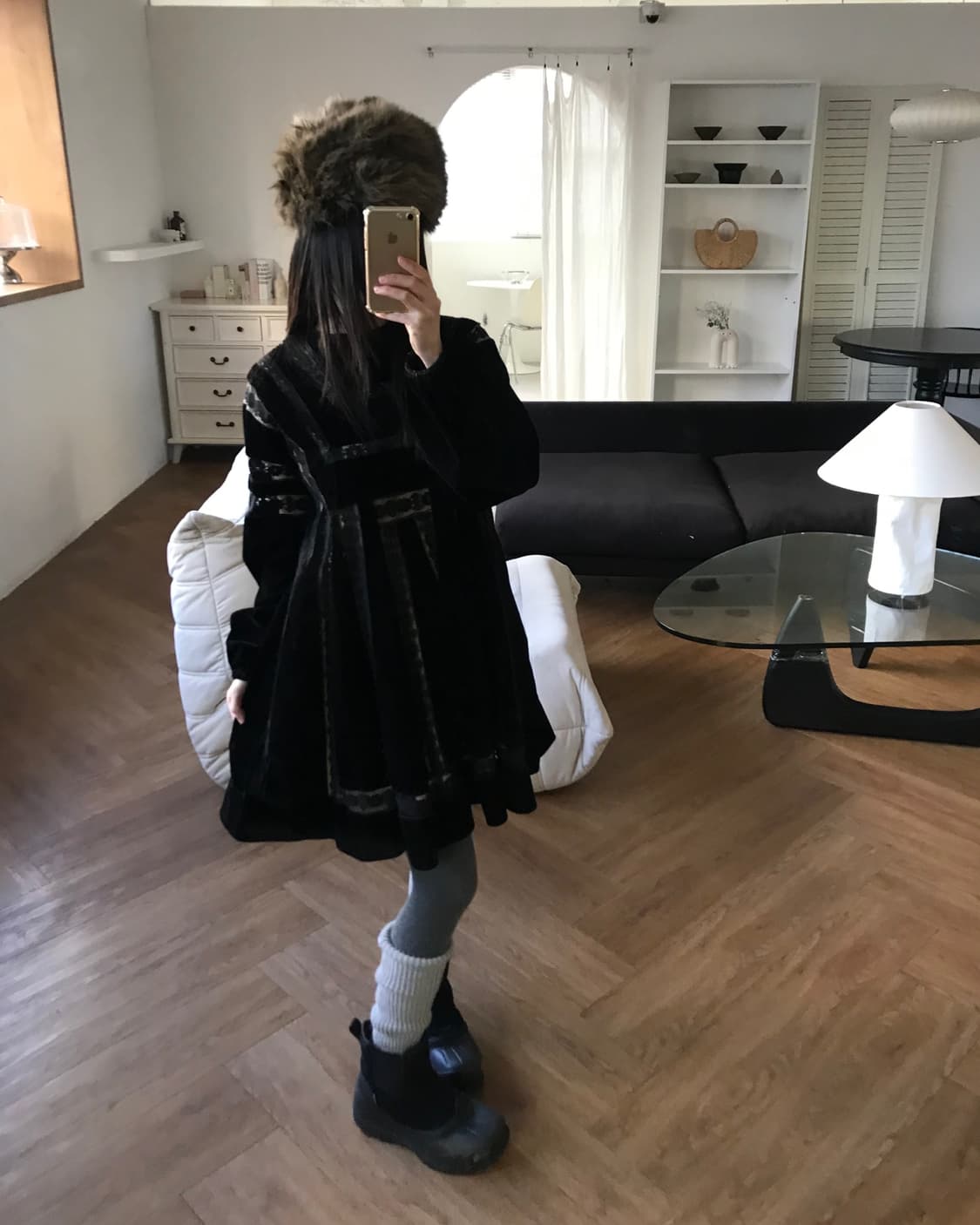 vintage velvet lace one-piece 상품이미지2