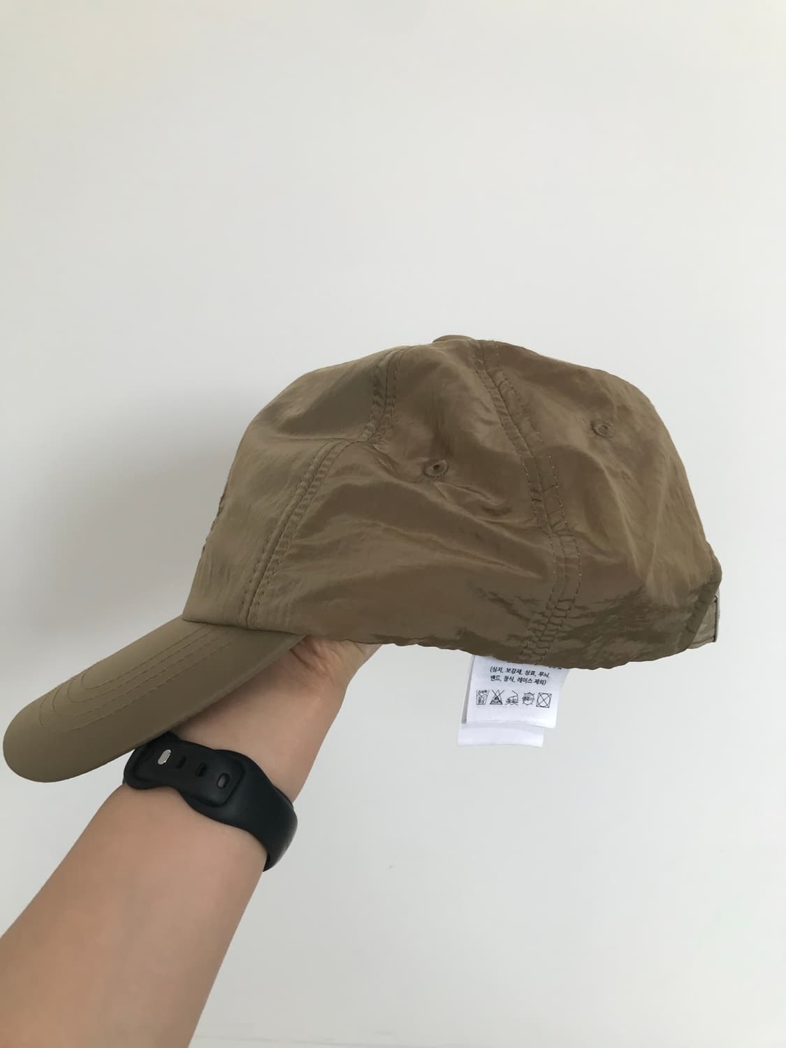 마땡킴 카키 나일론 볼캡 상품이미지5