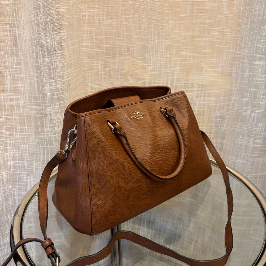 정품 코치 가죽 투웨이 토트백     상품이미지2