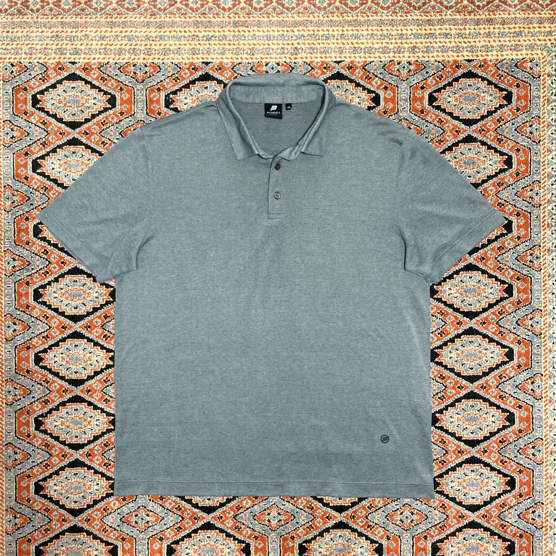 빈폴스포츠 블루 면 반팔 카라티셔츠 남성105 상품이미지1